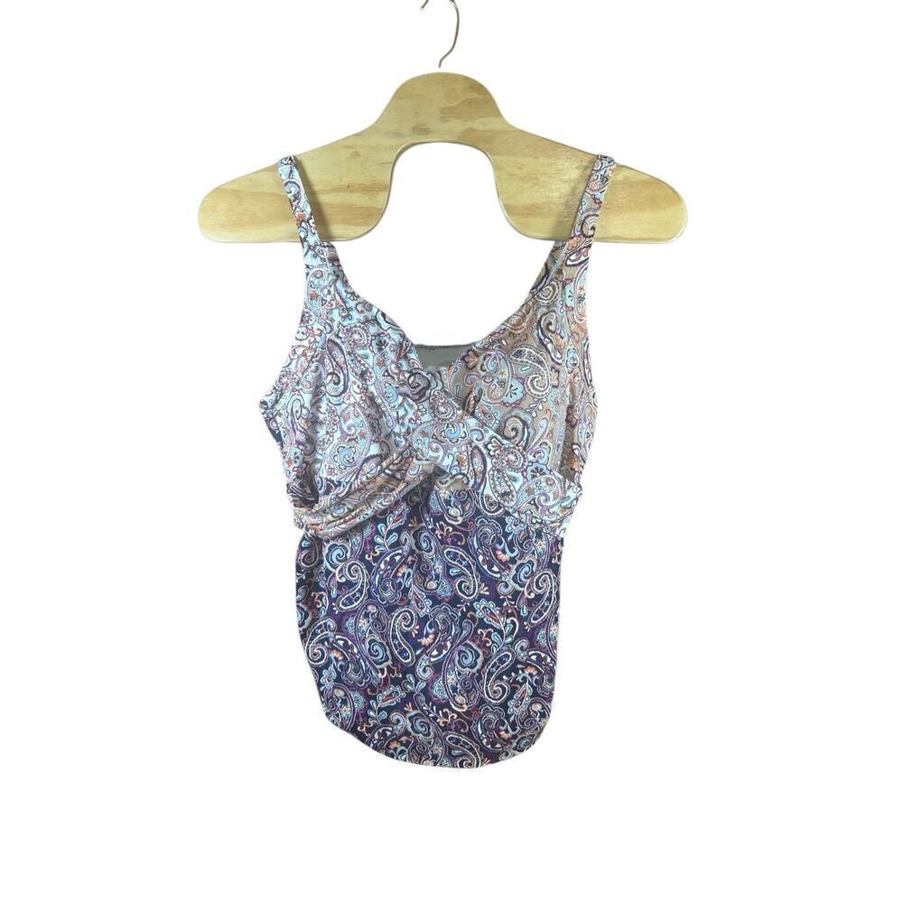 Lands’ End Size 26 Tankini NWT Paisley Top Plus Size